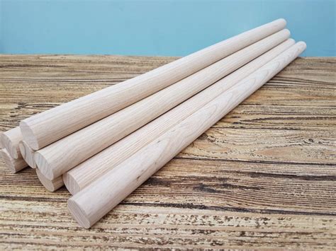 Long Wooden Dowels Rods Set Of 10 Bambino Planet