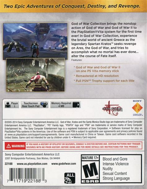 God Of War Collection Cover Or Packaging Material Mobygames