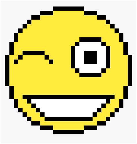 Pixel Art Happy Face Hd Png Download Kindpng