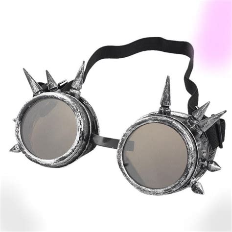 spiked steampunk goggles gothic babe co