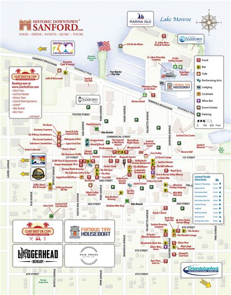 Map Of Historic Downtown Sanford Historic Downtown Sanford