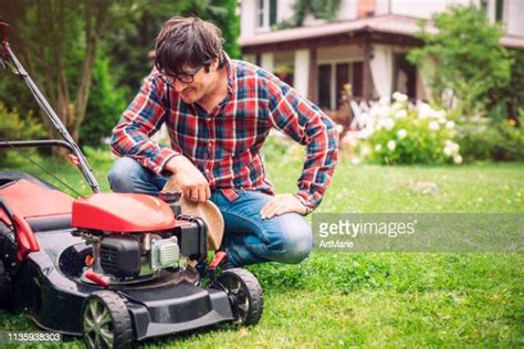 Petrol Lawn Mowers Photos And Premium High Res Pictures Getty Images