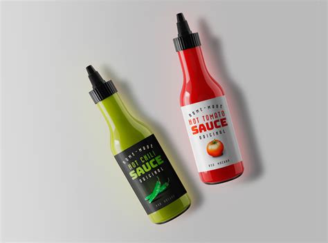 Sauce Bottle Mockups By Graphicsfuel On Dribbble