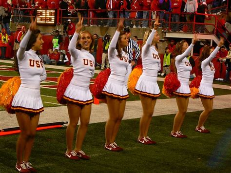 Usc Cheerleaders At The 2007 Usc Nebraska Game A Photo On Flickriver