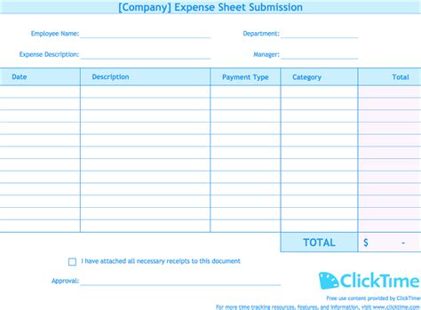 Business Expense Report Form ~ Excel Templates