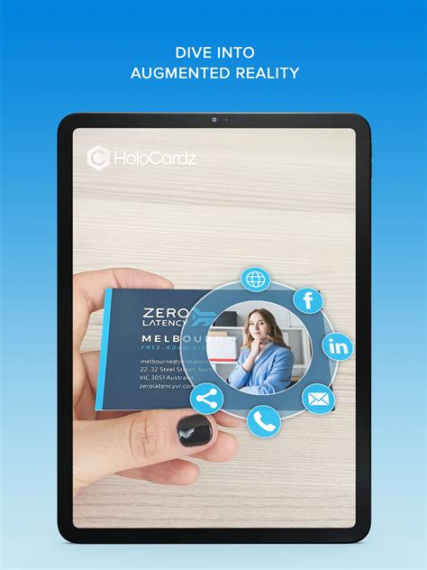 Augmented Reality Business Cards Holocardz Augmented Reality Business Card Template Cards