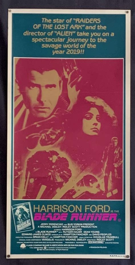 All About Movies Blade Runner Poster Original Daybill 1982 Harrison