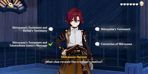 Heizou Hangout Guide How To Get All Endings Genshin Impact