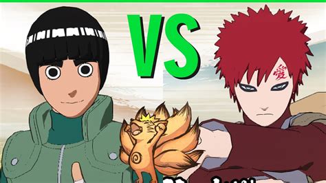 Rock Lee Vs Gaara Com Vs Com Naruto Shippuden Ultimate Ninja Storm Youtube