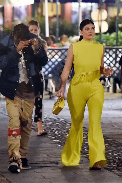 Kylie Jenner Dazzles In A Bright Yellow Ensemble While Out For A Date