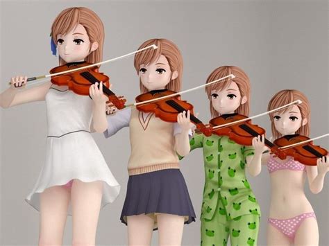 Anime Girl Violin Image