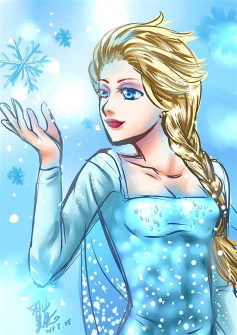 Elsa The Snow Queen Frozen Image By Pixiv Id Zerochan Anime Image Board