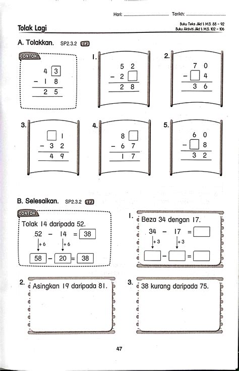 Soalan latihan tahun 1 hingga 5. Buku Latihan Matematik Tahun 1