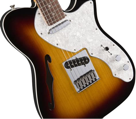 Fender Deluxe Telecaster® Thinline Rosewood Fingerboard 3 Color Sunburst