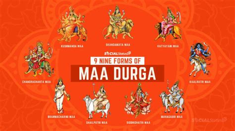 Powerful 9 Nine Forms Of Durga Navdurga Names Mantras Slokas Days