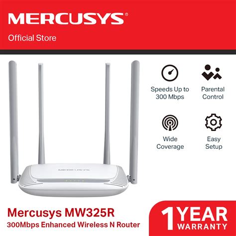 Mercusys Mw325r 300mbps Enhanced Wireless N Router Wi Fi Router For