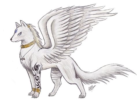 Wolf With Wings Awesome Drawings Of Wolves With Wings Hyrulara Wolf
