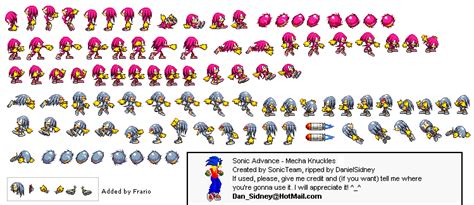 The Sprite Cemetery Sonic Advance Mecha Knuckles