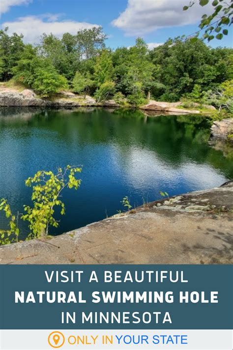 The Natural Swimming Hole At Quarry Park And Nature Preserve In