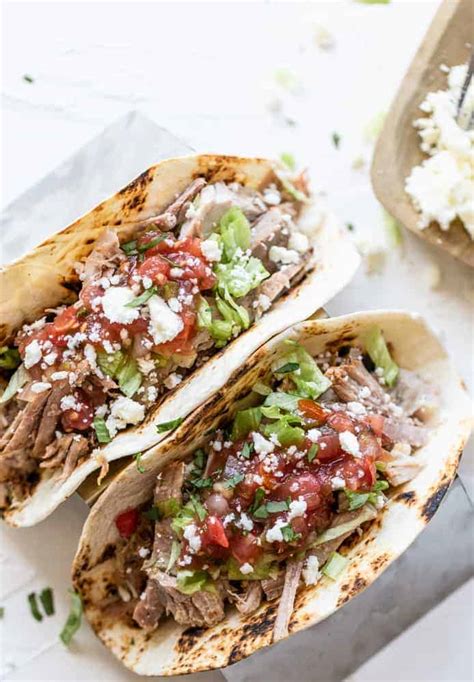 Instant Pot Pulled Pork Tacos Fresh Pico De Gallo The Toasted Pine Nut