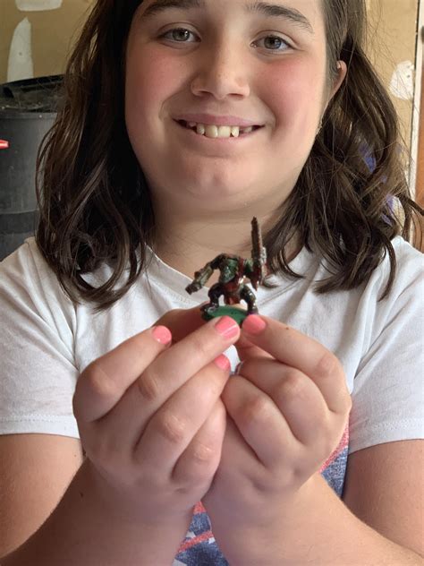 My Daughter Is So Proud Of Her First Ork Warhammer40k