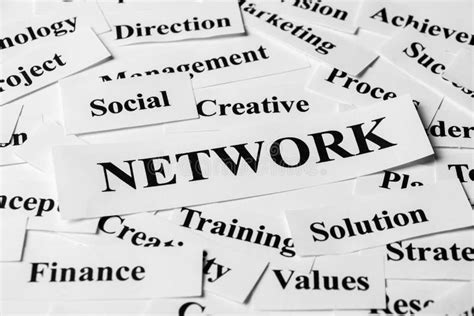Network And Other Related Words Stock Image Image Of Leadership