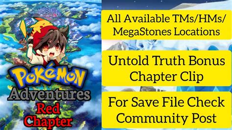 [hindi] Pokemon Adventures Red Chapter Walkthrough Tms Hms Mega Stones Locations Untold