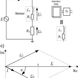 Each circuit displays a distinctive voltage condition. An inductive sensor in a simple meter circuit: a) circuit ...
