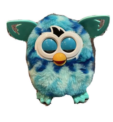 Furby Boom Fuzzy Fur Blue Waves 2012 Interactive Toy By Hasbro Tested