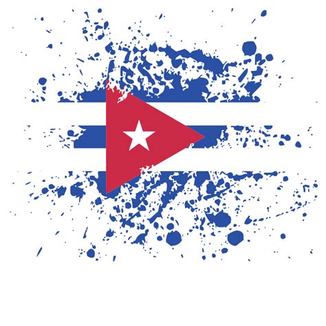 Grungy Cuban flag - Openclipart png image