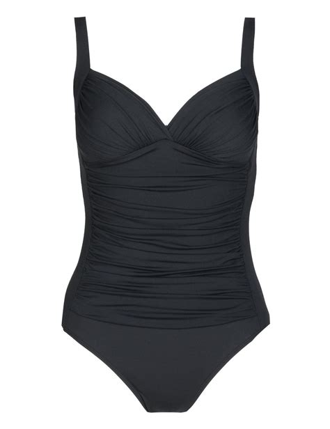 Secret Slimming™ V Neck Ruched Swimsuit Mands Collection Mands Ruched