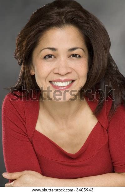 Стоковая фотография 3405943 attractive mature asian woman beautiful hair shutterstock