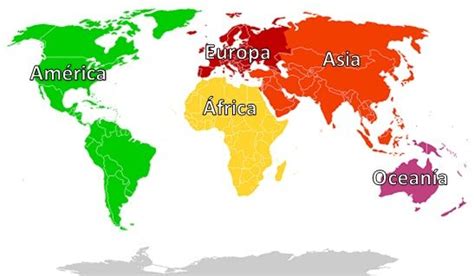 ¿cuántos Continentes Hay Y Cuáles Son Saber Es Práctico World Map