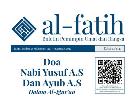 Doa Nabi Yusuf A.S Dan Ayub A.S Dalam Al-Qur’an - SDKUB Muhammadiyah