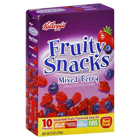 Kelloggs Fruity Snacks Mixed Berry Shop Snacks And Candy At H E B