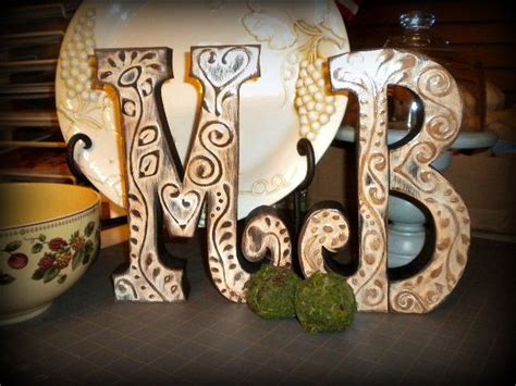 Standing Letters Painted Sanded Stained And Sealed Betweenfrendz