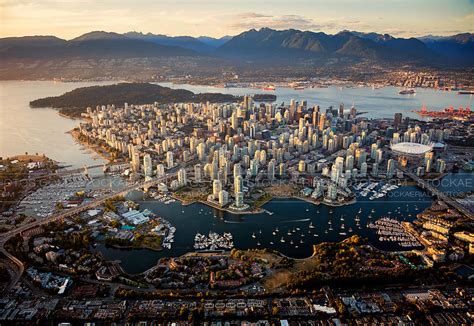 Aerial Photo Vancouver Skyline 2015