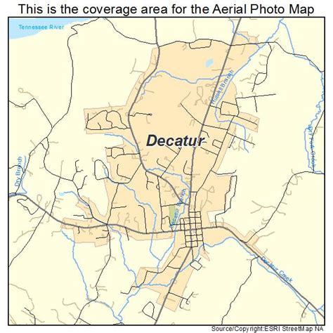 Aerial Photography Map Of Decatur Tn Tennessee