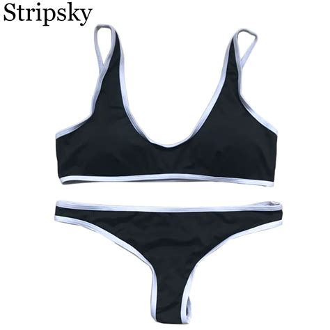 Stripsky Bikini Set Swimsuit Women Bikinis Summer 2018 Sexy Bathing