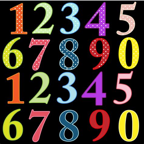 Numbers Colorful Clip Art Free Stock Photo Public Domain Pictures