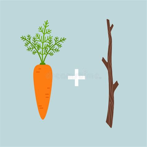 Stick Carrot Stock Illustrations 1259 Stick Carrot Stock