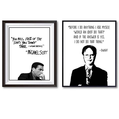 Buy 3pcs The Office Motivational Quote Print Tv Show Poster Wall Decor