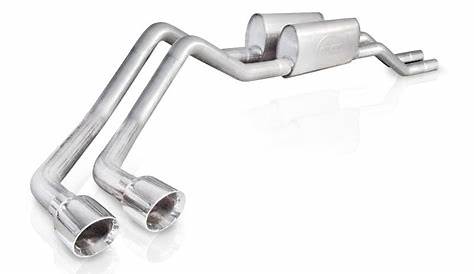 true dual straight pipe exhaust ford f150