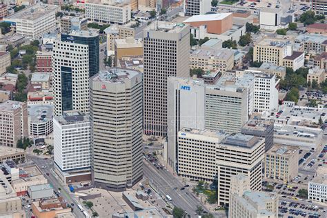 Aerial Photo Downtown Winnipeg