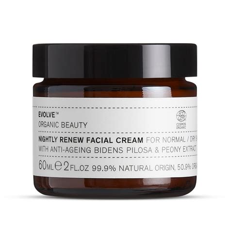Evolve Organic Nightly Renew Facial Cream Ml