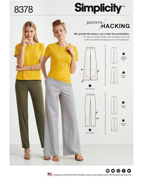 Sewing Pattern Womens Easy Pants Pattern Misses Etsy Pants