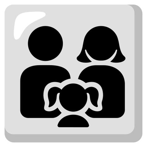 👨‍👩‍👧 Familia Hombre Mujer Niña Emoji Familia Padre Madre Hija Emoji