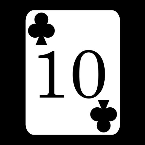 Card 10 Clubs Icon Download For Free Iconduck