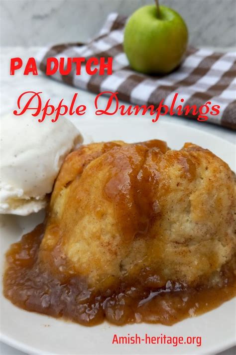 Amish Apple Dumplings Recipe Pennsylvania Style Recipe Apple