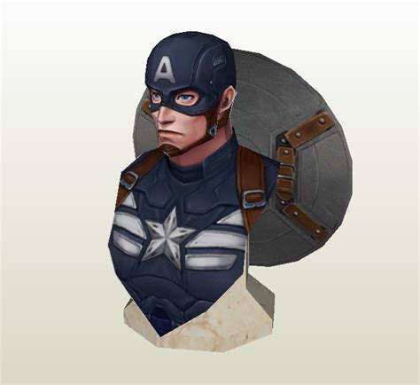 Capitán América Papercraft Gratis Papercraft Gratis